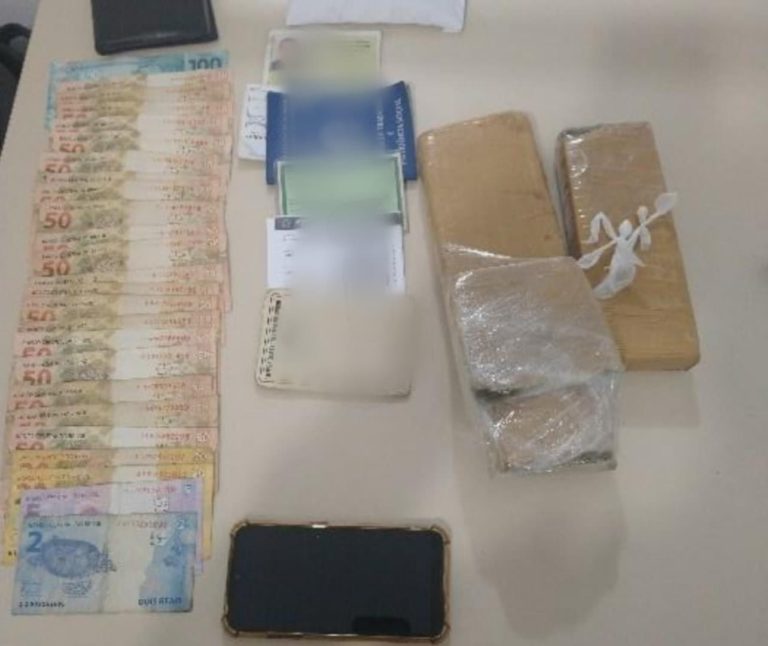 PMRv de Gravatal, com apoio da PM, prende casal e fornecedor por tráfico de drogas