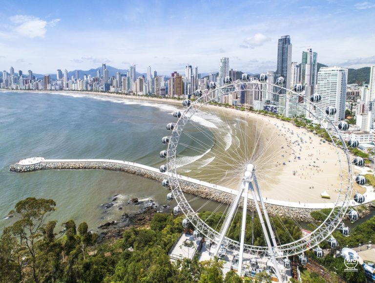 Iniciada a venda de ingressos para maior roda gigante estaiada da América Latina, em BC