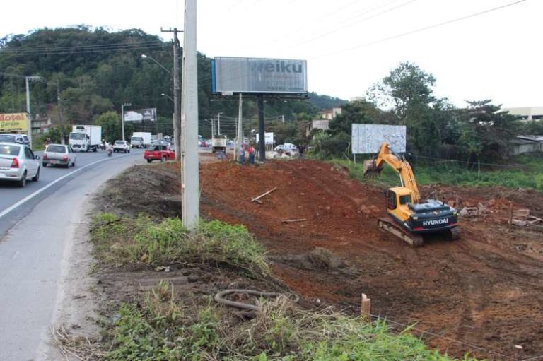 Iniciam as obras da segunda etapa de duplicação da BR 280, em Guaramirim