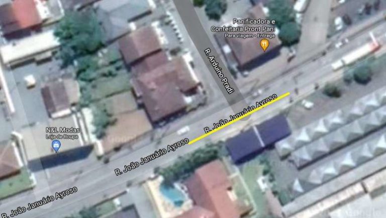 Interdição de trecho da rua João Januário Ayroso nesta quinta