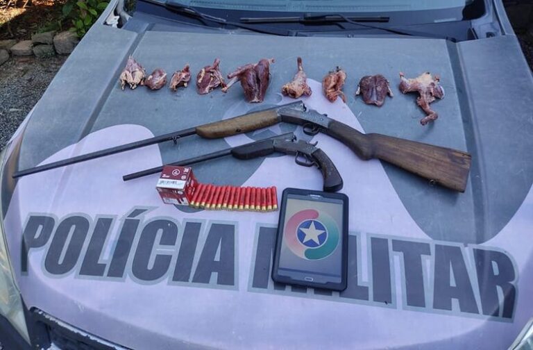 Caçador é preso em Jaraguá do Sul