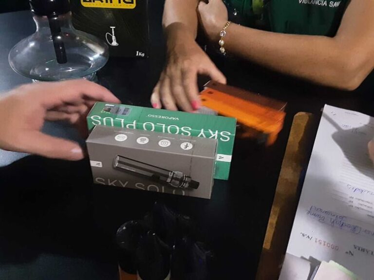 Por determinação do MP, cigarros eletrônicos são recolhidos em Jaraguá