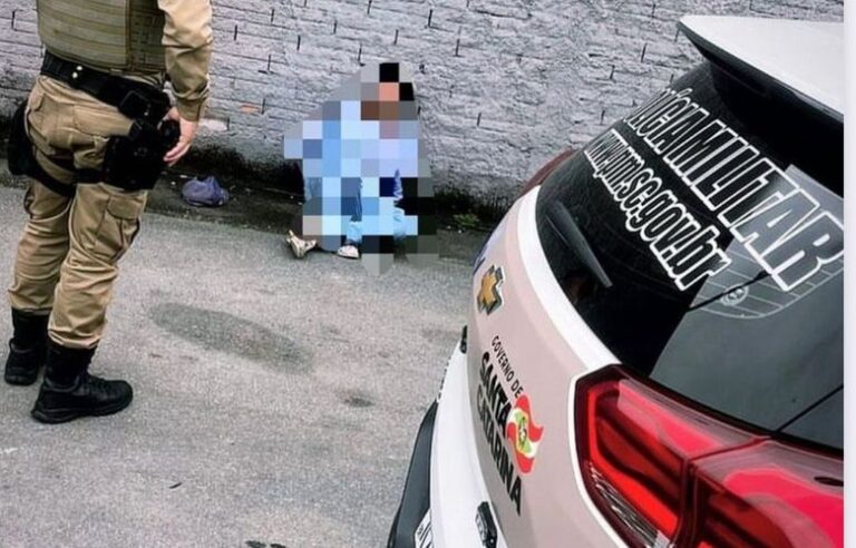 “Maranhão” é detido após ser flagrado quebrando lixeira no Centro de Jaraguá