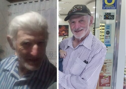 Idoso de 77 anos desaparece em Schroeder: família busca por Bertolino Eichstaedt