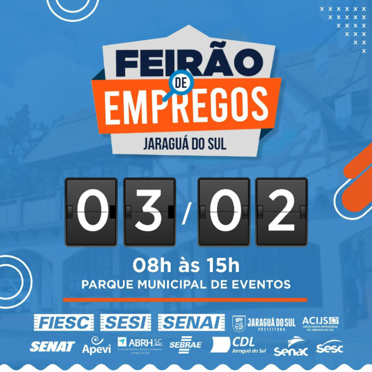 “Feirão do Emprego” ocorre no sábado (3) em Jaraguá do Sul