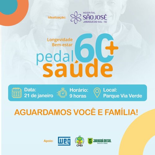 Hospital São José realiza nesse domingo o programa Pedal Saúde 60+
