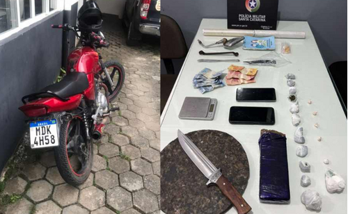 Polícia prende dupla por tráfico de drogas após apreensão significativa em Guaramirim