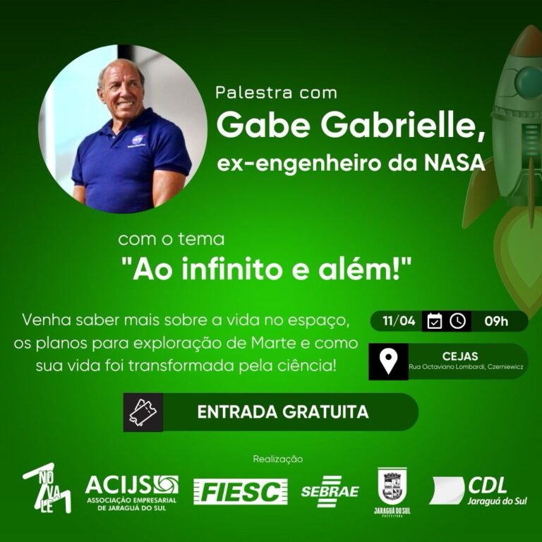 Exploração espacial será tema de palestra com ex-engenheiro da Nasa