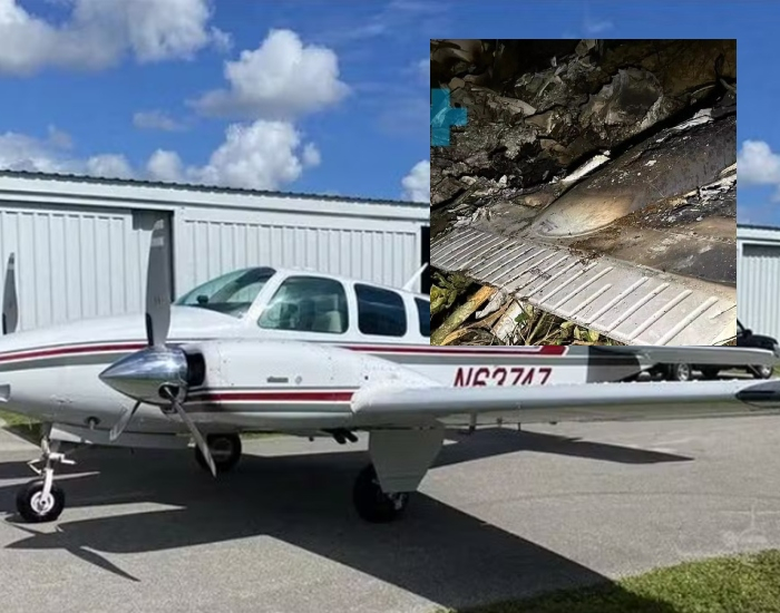 Avião de pequeno porte cai em Santa Catarina e deixa dois mortos