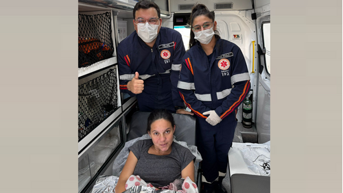 Gestante dá à luz em ambulância do Samu em Schroeder