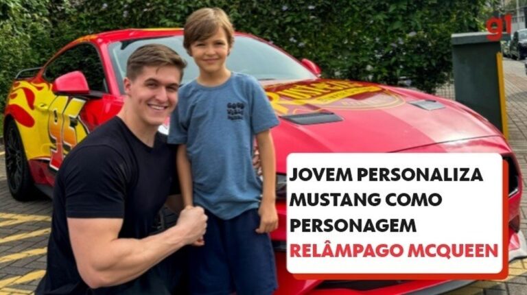 Jovem personaliza Mustang como personagem do filme ‘Carros’ e surpreende irmão em SC; VÍDEO | Santa Catarina