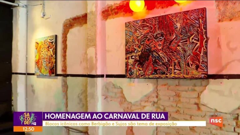 Universo do Carnaval de Florianópolis é tema de pinturas
