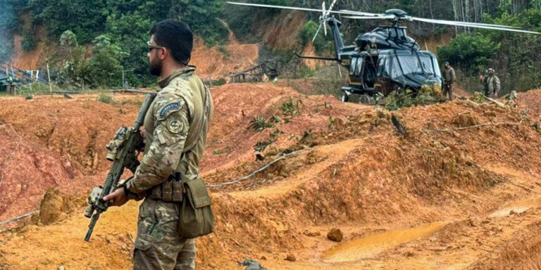 PF destrói minas subterrâneas de garimpo ilegal no Amazonas