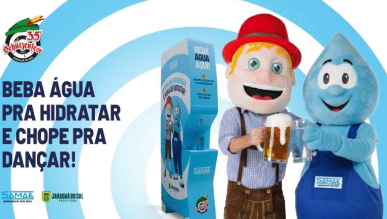 Bebedouros com água potável na 35ª Schützenfest