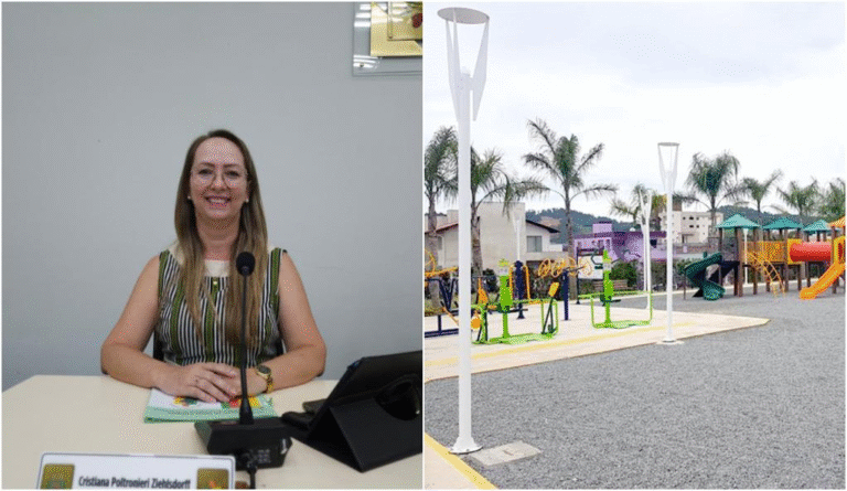 Vereadora indica melhorias na iluminação de parquinho público ao lado do skate park