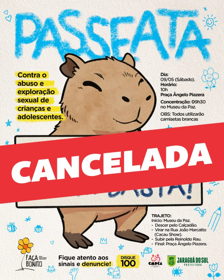 Cancelada passeata contra abuso e exploração sexual de crianças e adolescentes