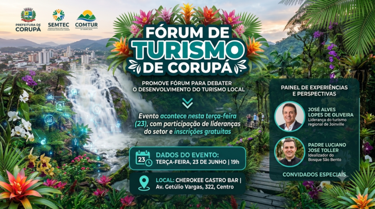 CORUPÁ PROMOVE FÓRUM PARA DEBATER O DESENVOLVIMENTO DO TURISMO LOCAL