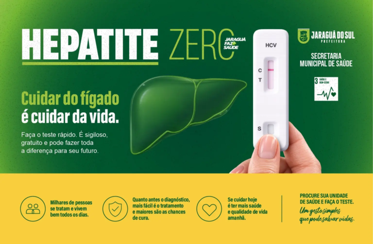 Ação Jaraguá Hepatite Zero começa hoje e segue até o sábado (29)