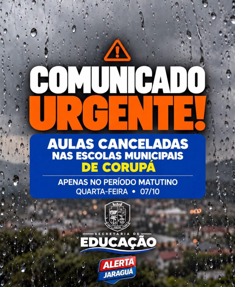 COMUNICADO ÀS FAMÍLIAS DE CORUPÁ