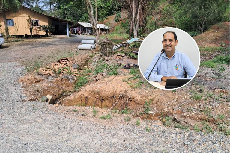 Vereador pede instalação de dois tubos em vala entre as ruas Lourival José da Silva e Quati