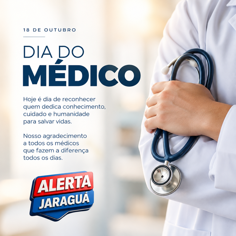 Dia do Médico: 18 de outubro celebra profissionais que dedicam a vida a cuidar de outras pessoas